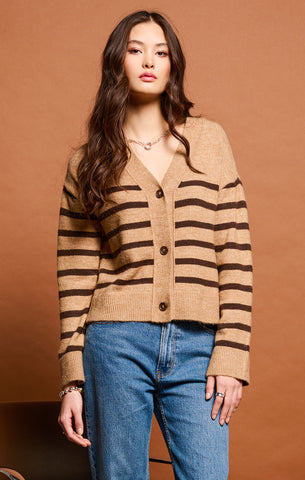 STRIPED CARDIGAN