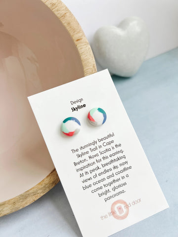the little red door skyline earrings