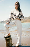 ZSUPPLY STRIPE SWEATER BOYFRIEND