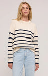 ZSUPPLY STRIPE SWEATER BOYFRIEND