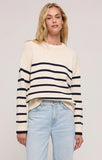 ZSUPPLY STRIPE SWEATER BOYFRIEND