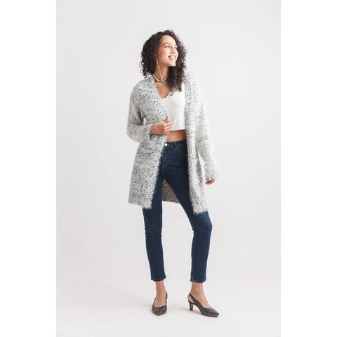 PAPILLON CARDIGAN POPCORN KNIT