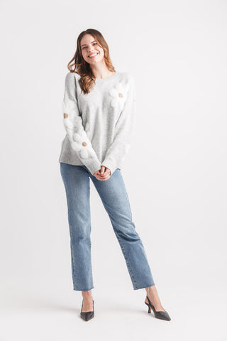 PAPILLON SWEATER EYELASH DAISY