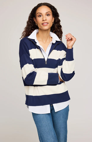 GENTLE FAWN 1/4 ZIP SWEATER IDRIS
