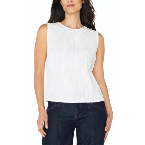 LIVERPOOL KNIT TOP BOAT NECK SLVLESS