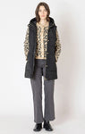 DEX BLACK PUFFER HOODED VEST