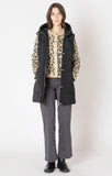 DEX BLACK PUFFER HOODED VEST
