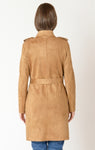 BLACK TAPE BELTED TRENCH