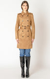 BLACK TAPE BELTED TRENCH