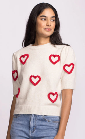 PINK MARTINI HART SWEATER