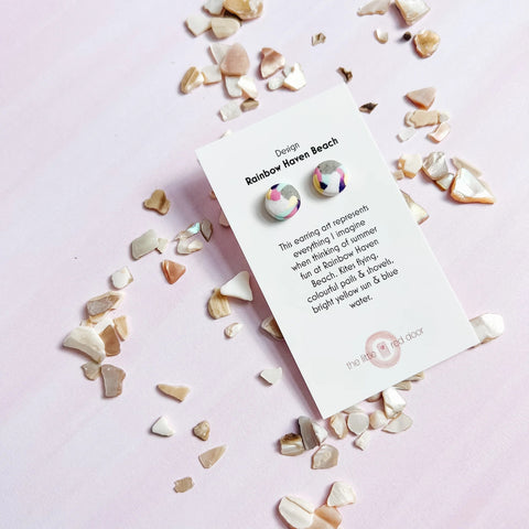the little red door Rainbow Haven Beach Earrings