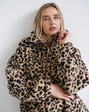 LEOPARD SHERPA JACKET