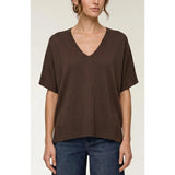 LIVERPOOL SHORT SLEEVE V-NECK DOLMAN SWEATER