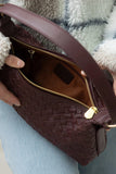 RHEA HAND WOVEN SHOULDER BAG