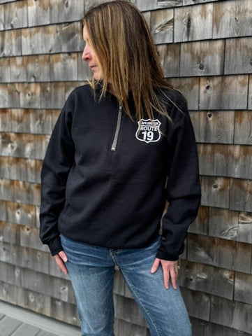 ROUTE 19 1/4 ZIP SWEATER