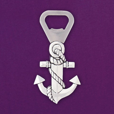 BOTTLE OPENER ANCHOR PEWTER