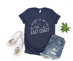 MY HEART IS ON THE EAST COAST TEE