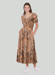 SMOCKED WAIST MAXI DRESS
