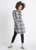 LONGLINE PLAID SHACKET