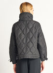 QUILTED DRAWSTRING PUFFER JACKET