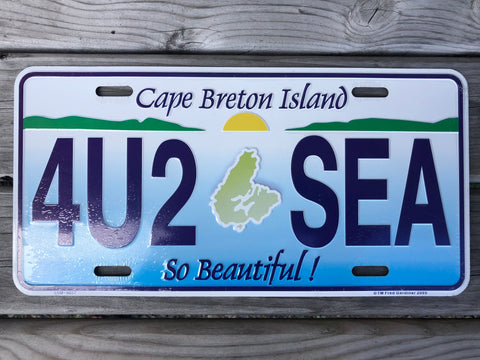 LICENSE PLATE CB 4U2SEA