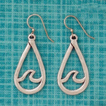 BS EARRING PEWTER WAVE